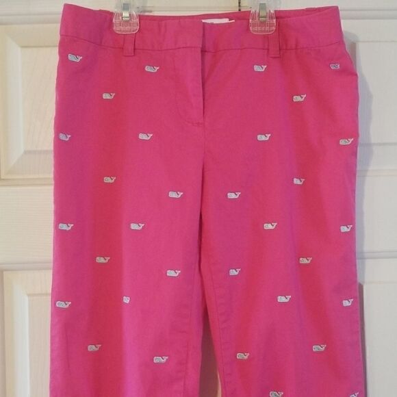Vineyard Vine whale pink capris - Picture 1 of 8